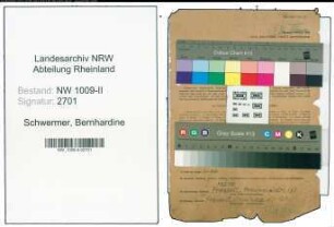 Entnazifizierung Bernhardine Schwermer , geb. 10.08.1895 (Lehrerin)