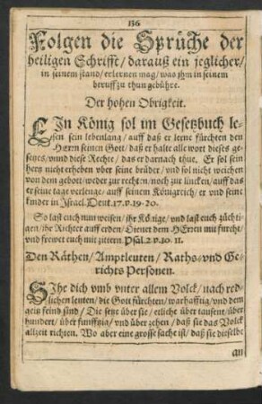 Folgen die Sprüche der heiligen Schrifft ...