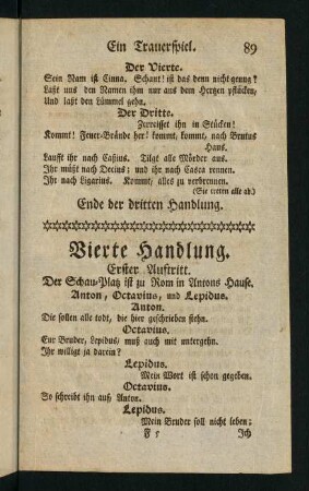 Erster Auftritt. - Fünfter Auftritt.