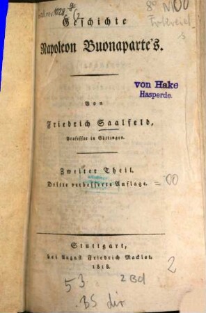 Geschichte Napoleon Buonaparte's, 2