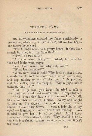 Chapter XXXV. We visit a room in the second story