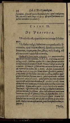 Caput II. De Prosodia.
