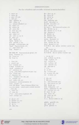 Abbreviaturen