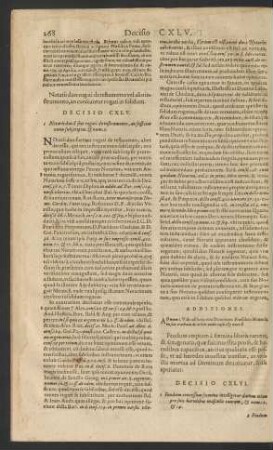 Decisio CXLVI.