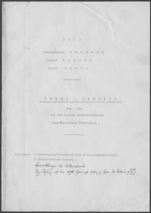 Berneck: Pfarrbericht 1939