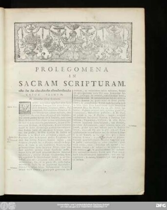Prolegomena In Sacram Scripturam.