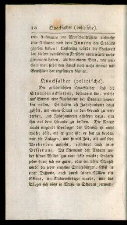 Quacksalber (politische)