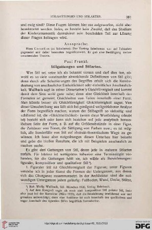 Stilgattungen und Stilarten