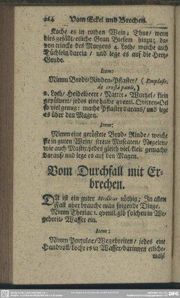 Vom Durchfall mit Erbrechen