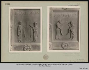 Bronzetür des Westportals : Ezechiel und Sacharja