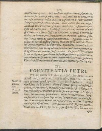 XIX. Poenitentia Petri.