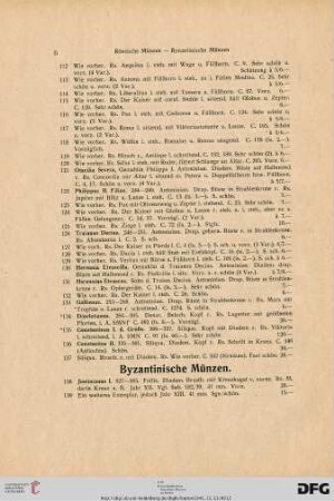 Byzantinische Münzen (Nr. 138-145)