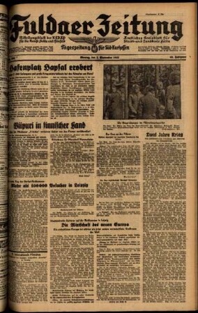 Ausgabe vom Montag, den 01. September 1941.