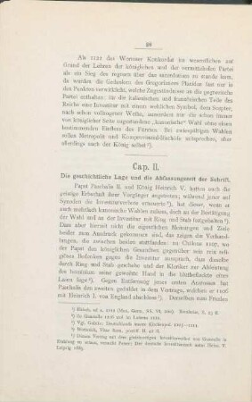 Cap. II. Die geschichtliche Lage und die Abfassungszeit der Schrift.