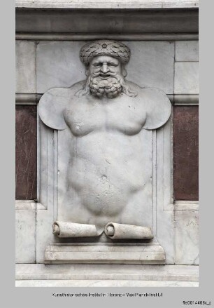 Herkules und Cacus : Statuensockel