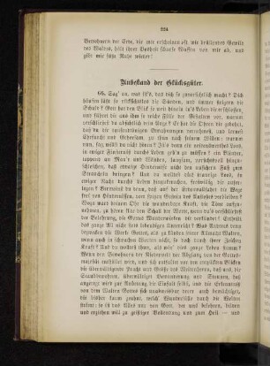 Unbestand der Glücksgüter.