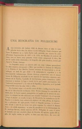 Una biografía de Pellegrini