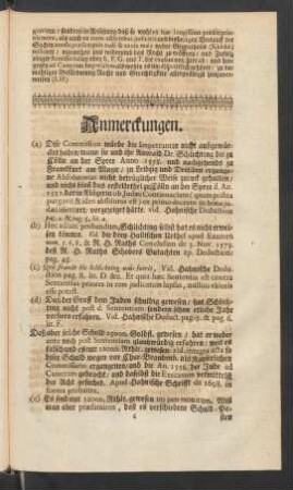 Anmerckungen.