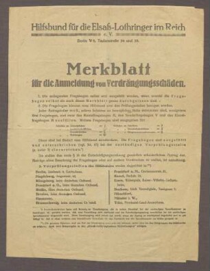 "Hilfsbund für die Elsaß-Lothringer im Reich e.V."