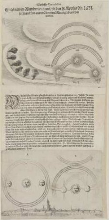 Warhaffte Contrafactur./ Eines neuen Wunderzeichens/ so den I8. Aprilis An. 1631./ zu Franckfurt an der Oder von Menniglich gesehen/ worden.