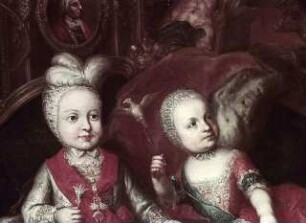 Prinz Ludwig von Parma, späterer König von Etrurien und Prinzessin Maria Josepha von Parma als Kinder
