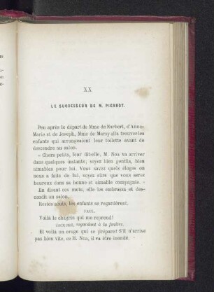 XX Le successeur de M. Pierrot.