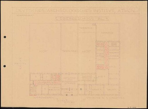Grundriss 1. Obergeschoss Bl. 3