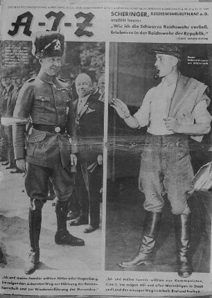 Titelblatt der Arbeiter Illustrierten Zeitung (AIZ) vom 23.10.1932 : Titelblatt der Arbeiter-Illustrierten-Zeitung (AIZ) vom 23.10.1932