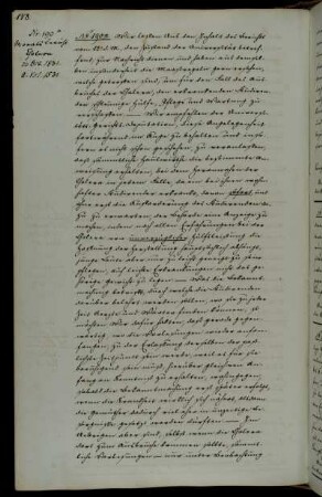 Monatsbericht; Verhinderung der Cholera.