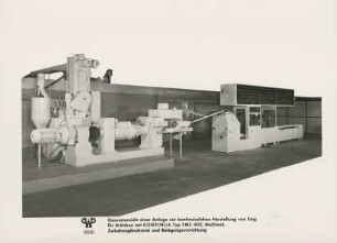 Teigmisch- und Knetmaschine "Kontinua Typ FMS 400 Multimat" der Werner-und-Pfleiderer-Maschinenfabriken und Ofenbau