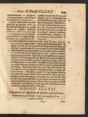 Decisio CLXXXI. [bis] Decisio CXC.