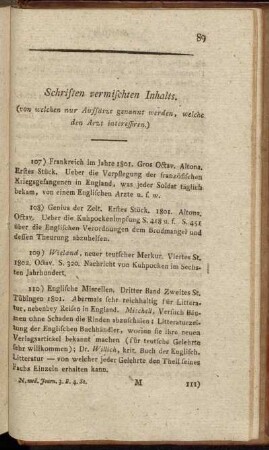 Schriften vermischten Inhalts.