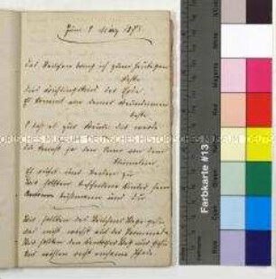 Notizbuch mit selbstverfassten Gedichten von Antonia Bußmann, spätere Köchling