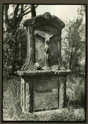 alter Friedhof. Grabstein der Maria Elisabetha Ganningen 18. Jh. Vergleich 419