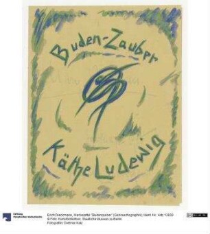 Werbezettel "Budenzauber" (Gebrauchsgraphik)