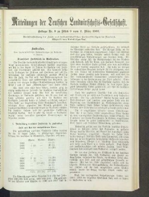 Beilage Nr. 9 zu Stück 9 vom 2. März 1901.