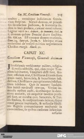Caput XC. Concilium Viennense, Generale decimum quintum