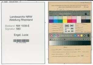 Entnazifizierung Lucia Engel , geb. 06.01.1900 ()