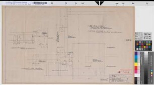 Wiederaufbau des Empfangsgebäudes [Bahnhof] Oberhausen-Sterkrade, Blatt~15: Haupteingang: Details, M.~1:1 Hge, Sknr.: 2, Fanr.: 7, Bunr.: 27
