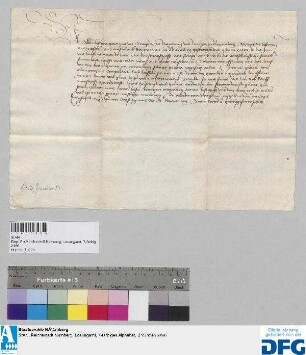 Markgraf Albrecht von Brandenburg gebietet seinen Amtleuten, der Nürnberger Kaufmannschaft zur Frankfurter Fastenmesse Geleit zu gewähren.