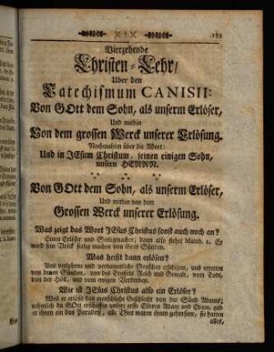 183-193, Vierzehende Christen-Lehr, [...]