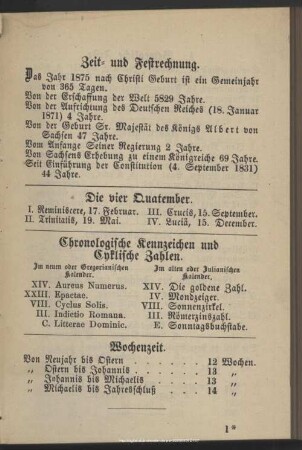 Zeit- und Festrechnung