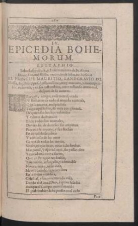 IV. Epicedia Bohemorum.