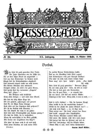 No. 20, 16. Oktober 1906