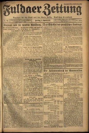 Ausgabe vom Freitag, den 03. April 1925.