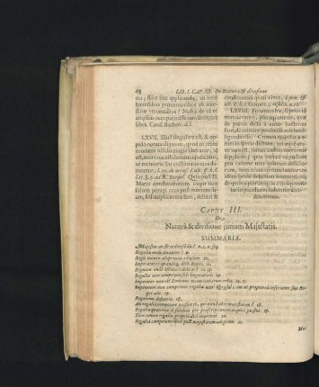 Caput III. De Natura & divisione iurium Maiestatis.