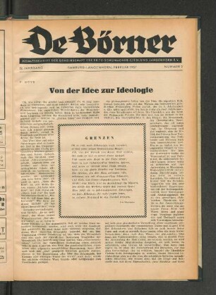 22. Jahrgang, Hamburg-Langenhorn, Februar 1957, Nummer 2