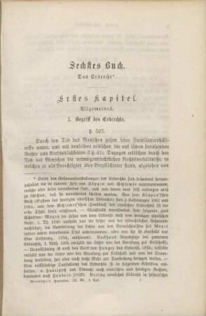 Sechstes Buch. Erstes Kapitel.