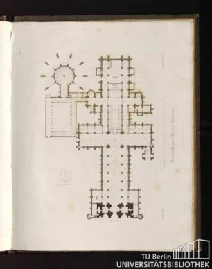 Plate 1. Ground plan of Lincoln Cathedral.