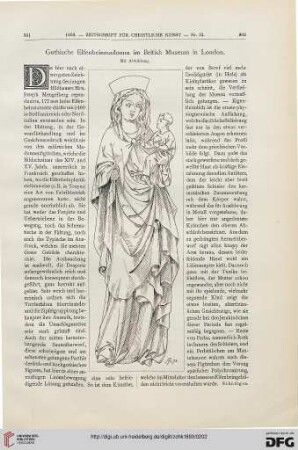 Gothische Elfenbeinmadonna im British Museum in London